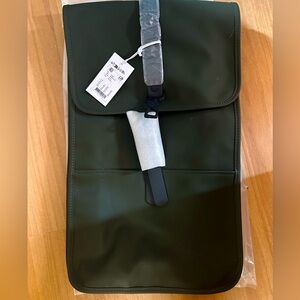 NWT green rains backpack